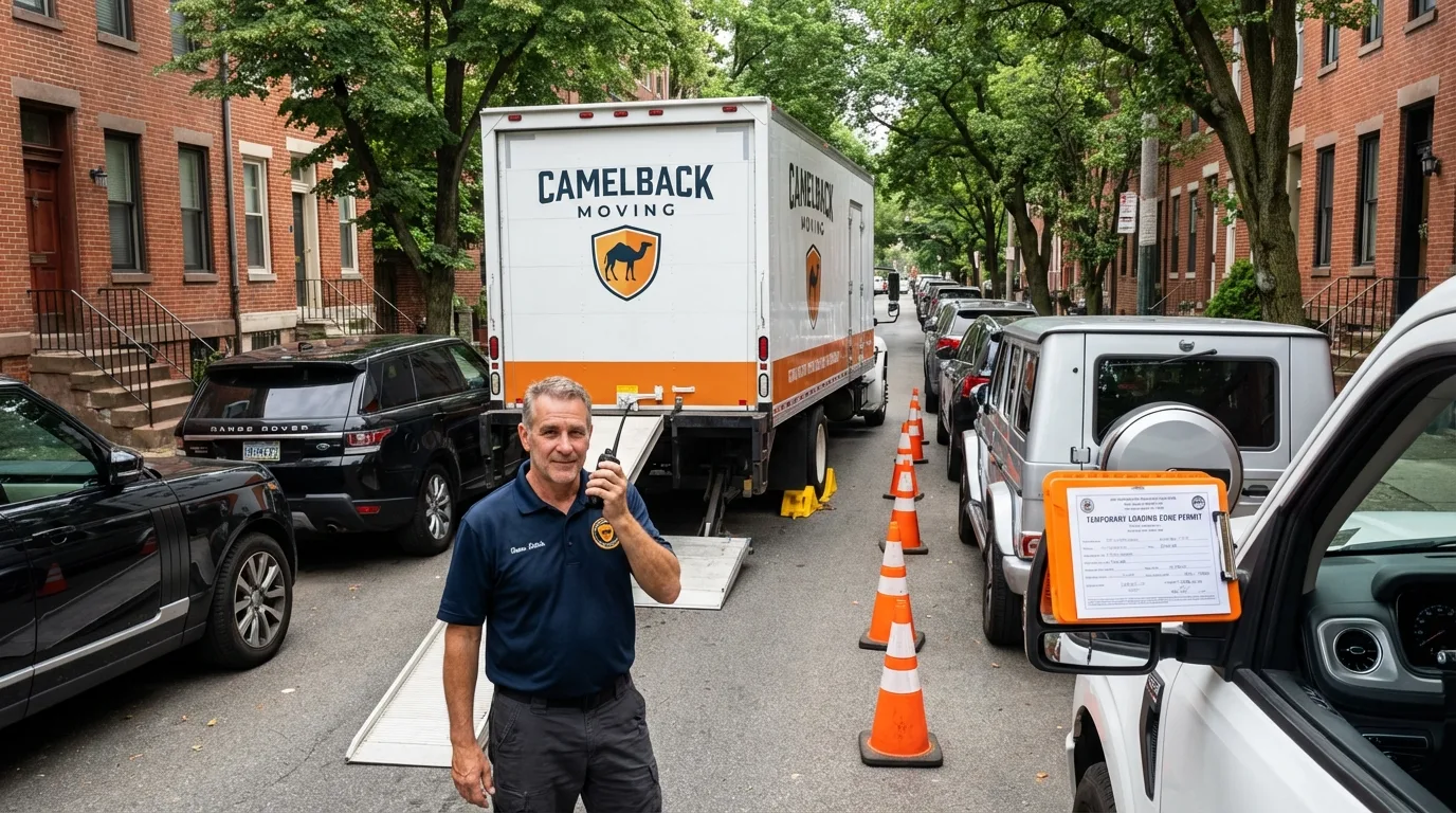 City street loading permit setup in Point Pleasant Beach, NJ